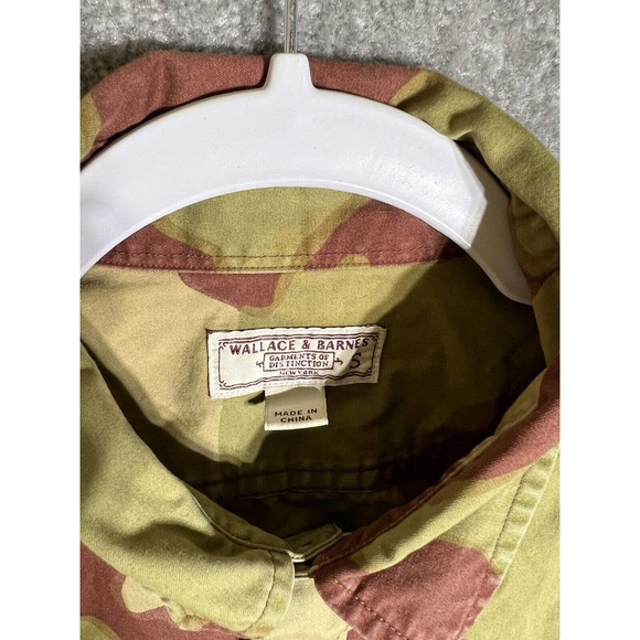 Wallace & Barnes Camouflage Button Up Shirt Mens Size Small Camo Chest Pockets - Picture 3 of 8